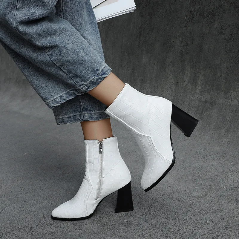 MEMUNIA/Новое поступление 2020 года Женские ботильоны Простые красные вечерние