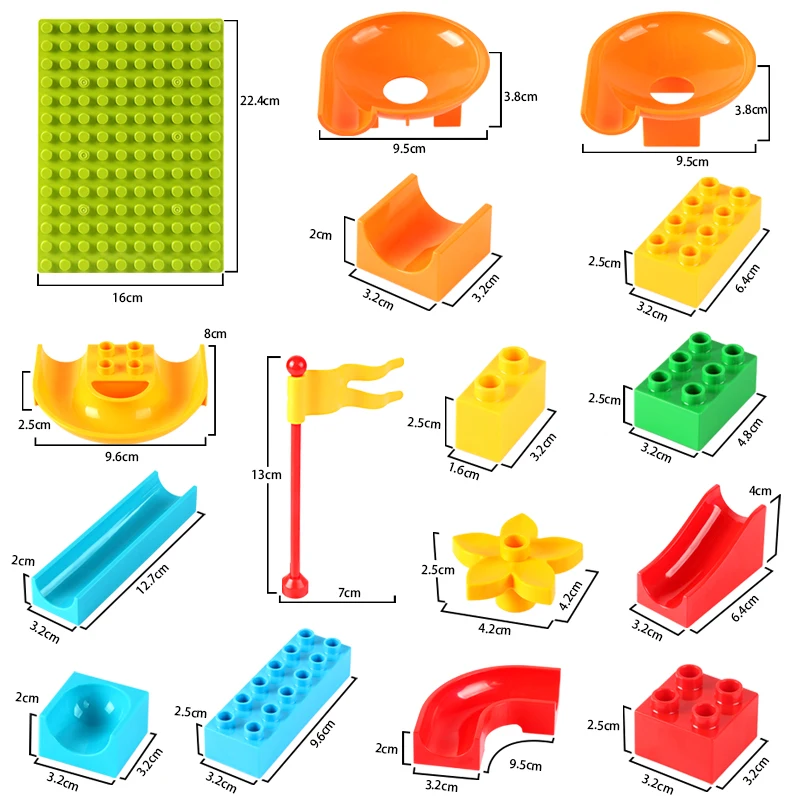 100 шт. большие частицы гоночный лабиринт мяч строительные блоки сделай сам