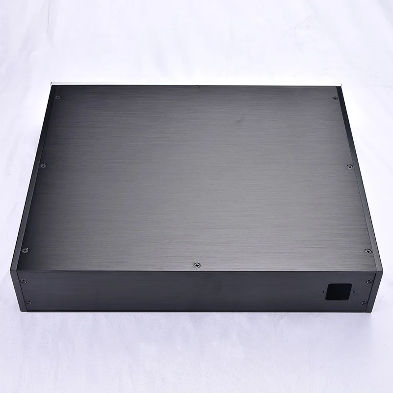 

Vogue 430*80*358mm 4308 All Aluminum Preamp Amplifier Chassis Box House DIY With Knob Power Seat Feet Acrylic Amplifier Case