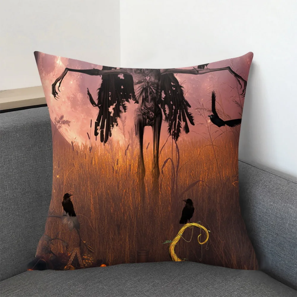 Новый Хэллоуин Тыква с принтом &quotзамок&quot наволочка для подушки ужас ночь пледы