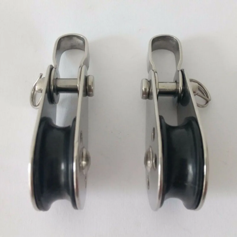 

Canoe Nylon Pulley Block Small Wear resistant Flexible Silver Wheel Sheave