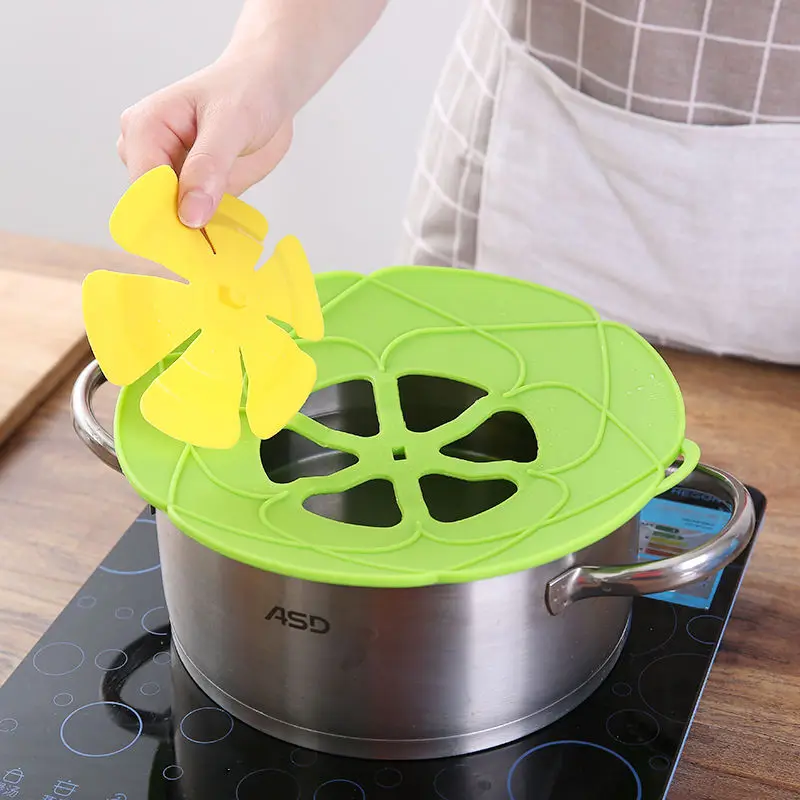 26CM Boil Over Safeguard Cover Silicone Spill Stopper Pot Pan Lid Multi-Function Cooking Tool Kitchen Gadgets | Дом и сад