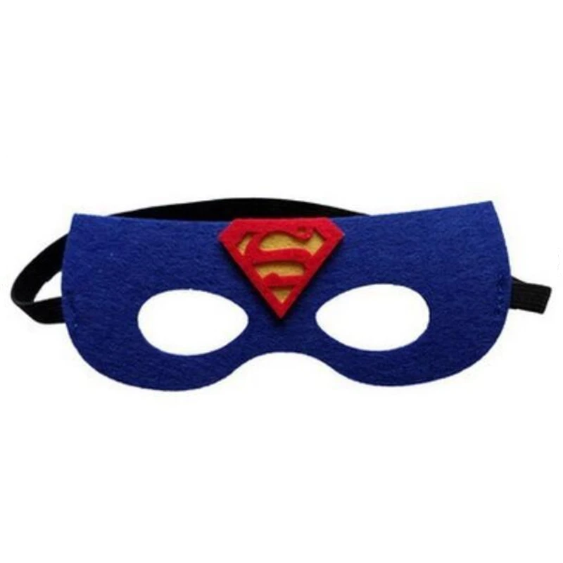 

15pcs/lot Super hero theme Half Face Mask Costume Dress Up Masks Birthday Party Decoration Supplies kids children Gifts