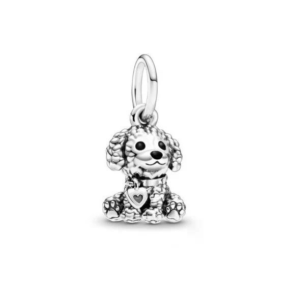 

798871C01 Poodle Puppy Dog Dangle Charm