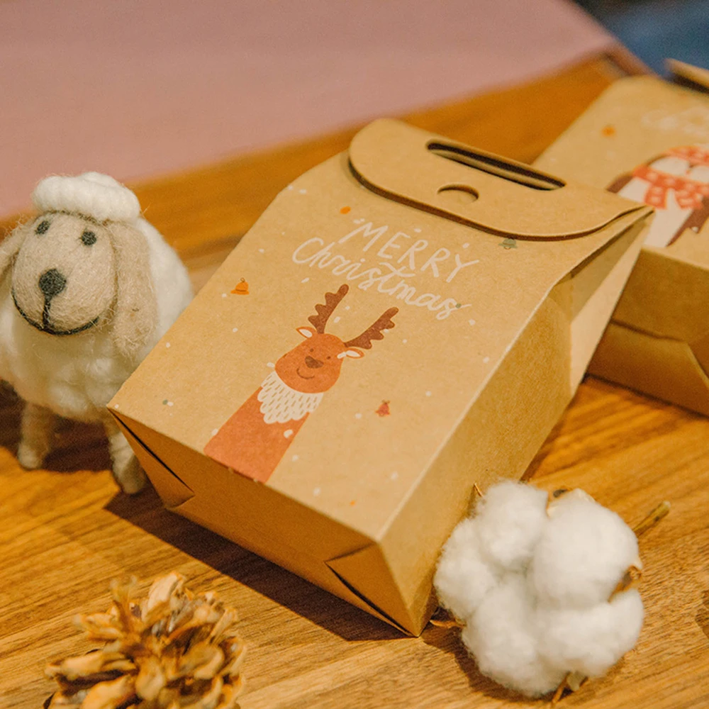 Рождественская серия подарочный пакет для яблок конфет печенья Санта Клаус