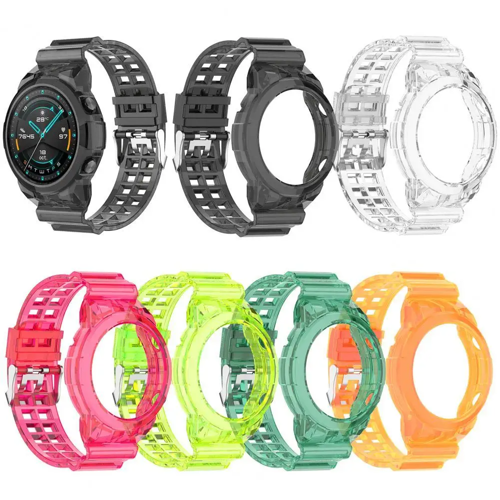 

Ремешок для наручных часов, сменный, устойчивый к поту, простой в установке, прозрачный спортивный сменный ремешок для часов Huawei Watch GT2 46 мм