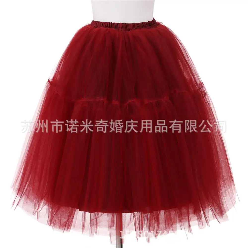 

5-layer Mesh Pleated Puffy Skirt Speed Tulle Short Skirts