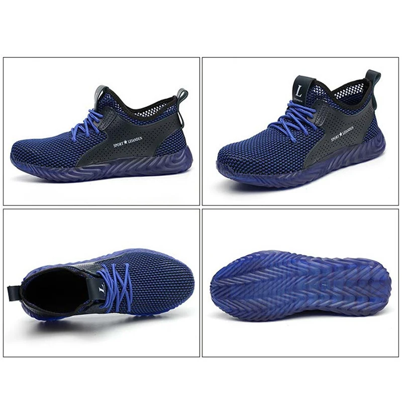 Мужская защитная обувь стальная конструкция для работы Нескользящая