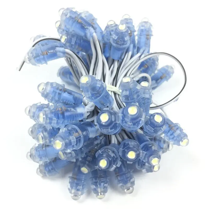

LED pixel module exposed light string for letter sign and channel letter LED perforating light 9mm 0.1W IP66 DC12V
