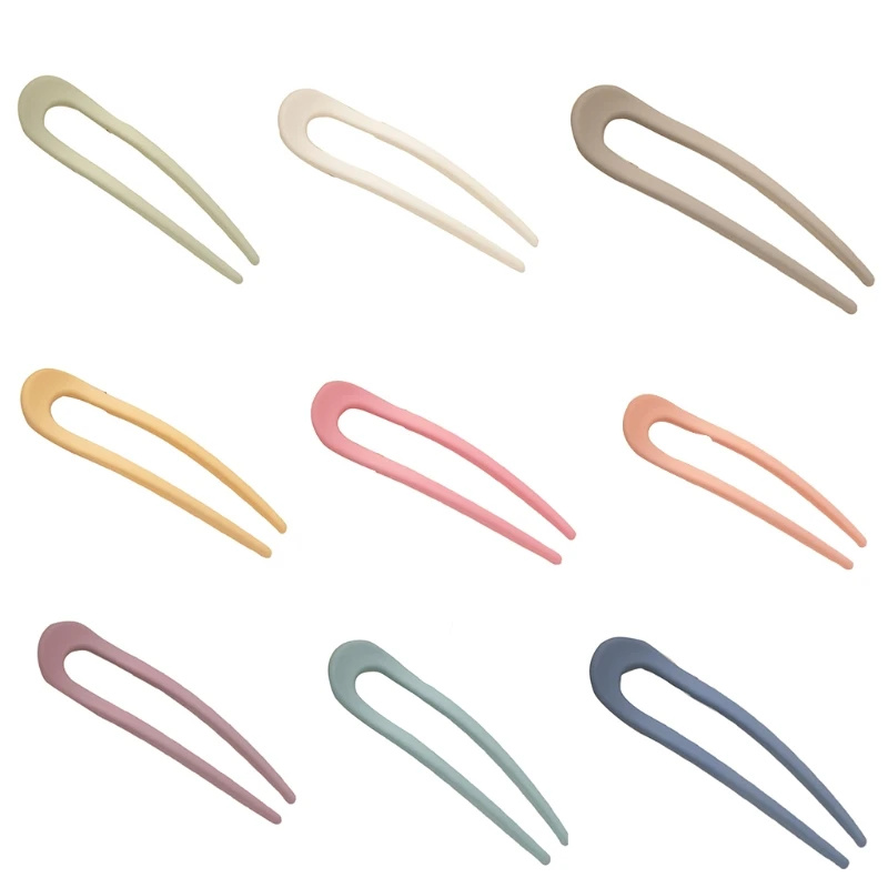 

Пластиковые U-образные шпильки для волос, матовая шпилька для волос, шпильки для волос для девочек, товары для волос L5YB