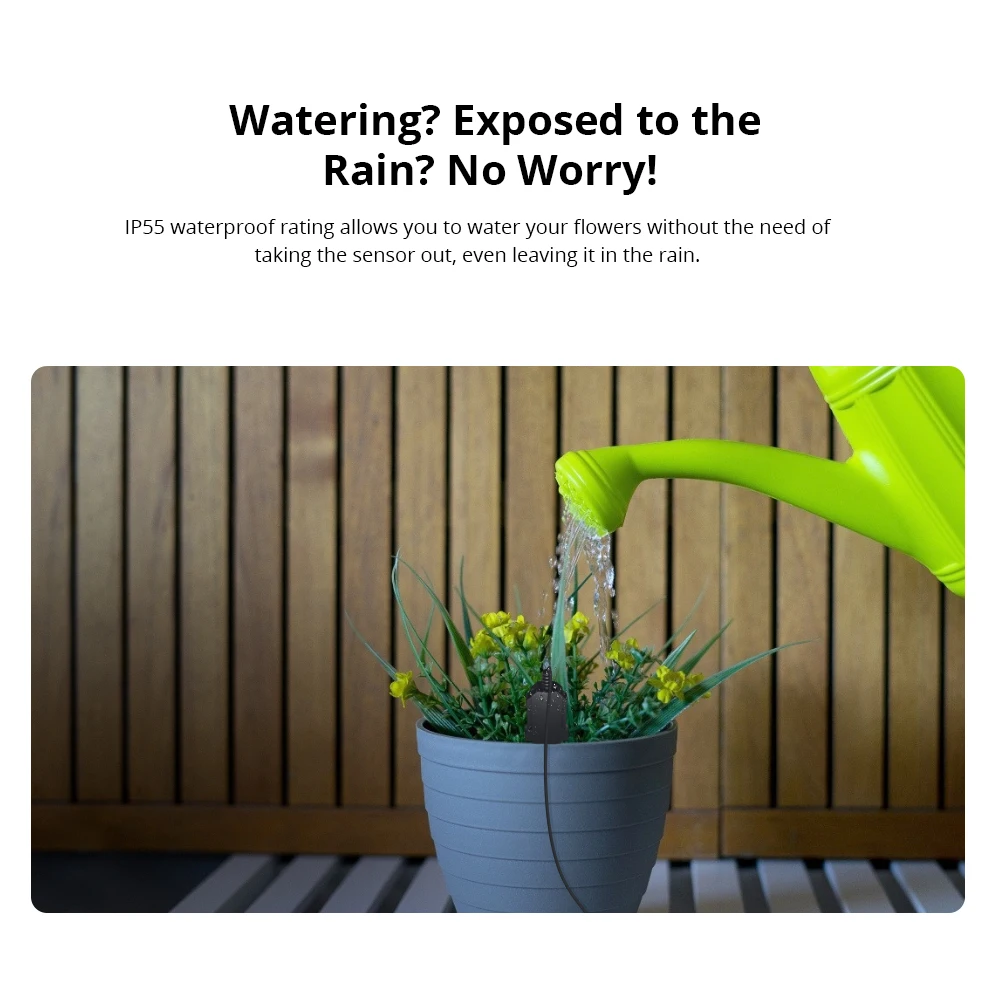 Умный датчик влажности почвы SONOFF MS01 водонепроницаемый IP55 работает с умным домом