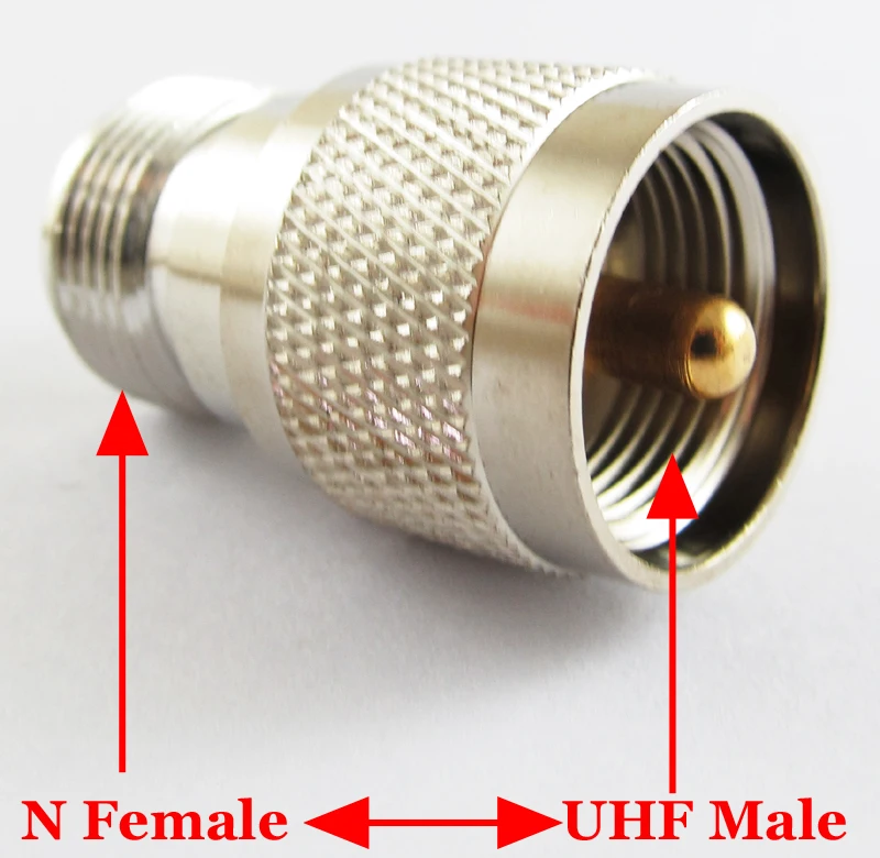 

Латунный коаксиальный адаптер N-Female на UHF Male