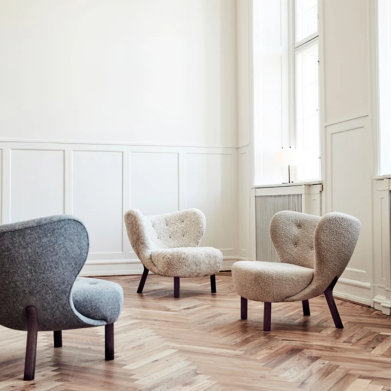 U-BEST простой современный одноместный диван маленький чайный столик