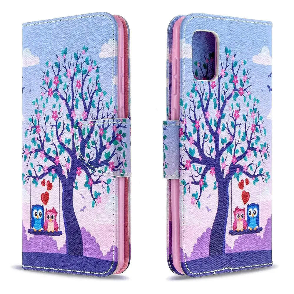 

For Coque Samsung Galaxy A11 Case, Leather Case For Samsung A51 A21 A01 A31 A41 M11 A70E Case Cover Flip wallet Stand Phone Case