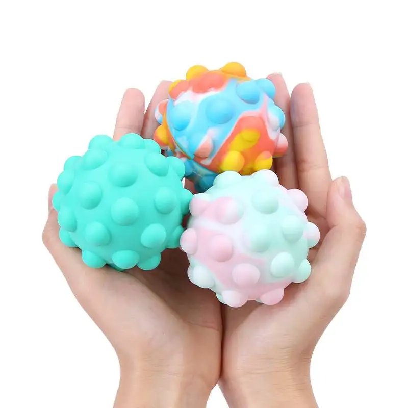

3D радужный пузырьковый шар, фиджет-игрушки, силиконовый мяч для декомпрессии, детский снятие стресса, поп-пузырьки, сенсорная игрушка антис...