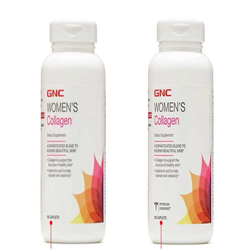 Американский подлинный GNC пептид коллагена 180 таблетки витамина C гиалуроновой кислоты протеина блёстки для лица блеск