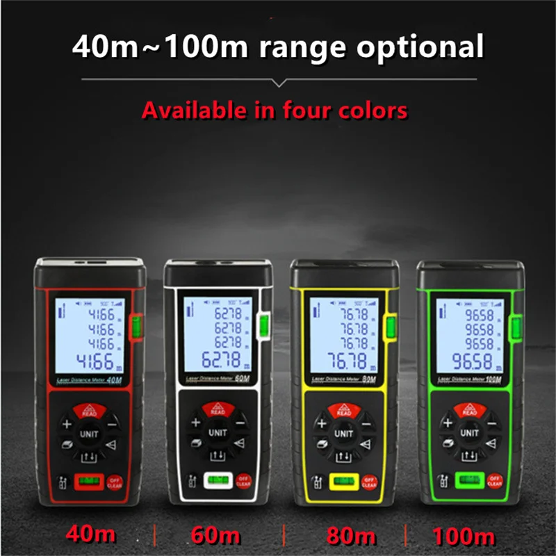 

Portable Laser Rangefinder Mini Laser Distance Meter Handheld Electric Gauge Measuring Ruler for Woodworking Measure Tools