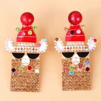 new creative christmas earrings womens fashion elk earrings simple alloy earrings jewelry earrings for women christmas gift