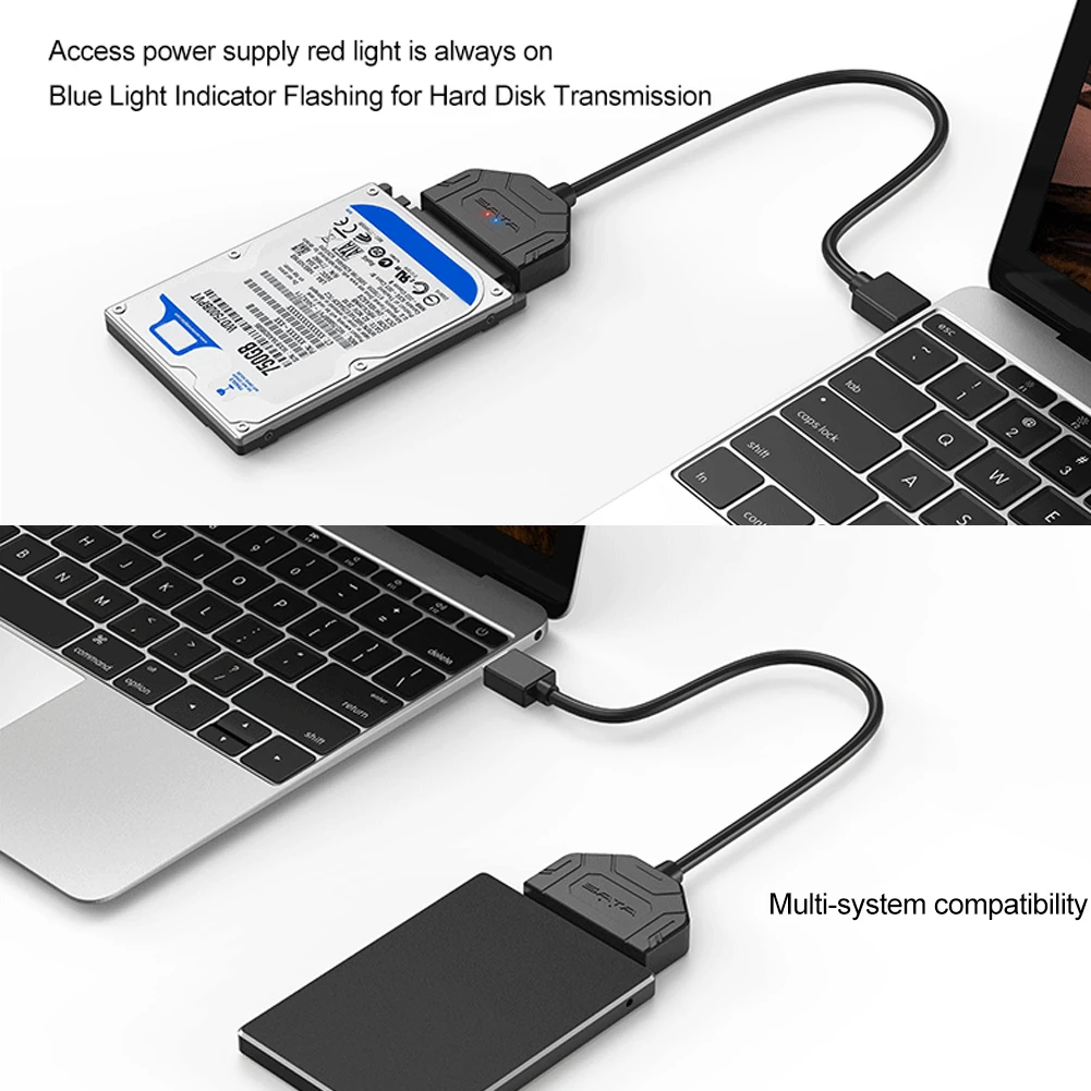 USB 3 0 Sata адаптер Портативный жесткого диска SATA SSD HDD конвертер 2 5 Поддержка дюймов