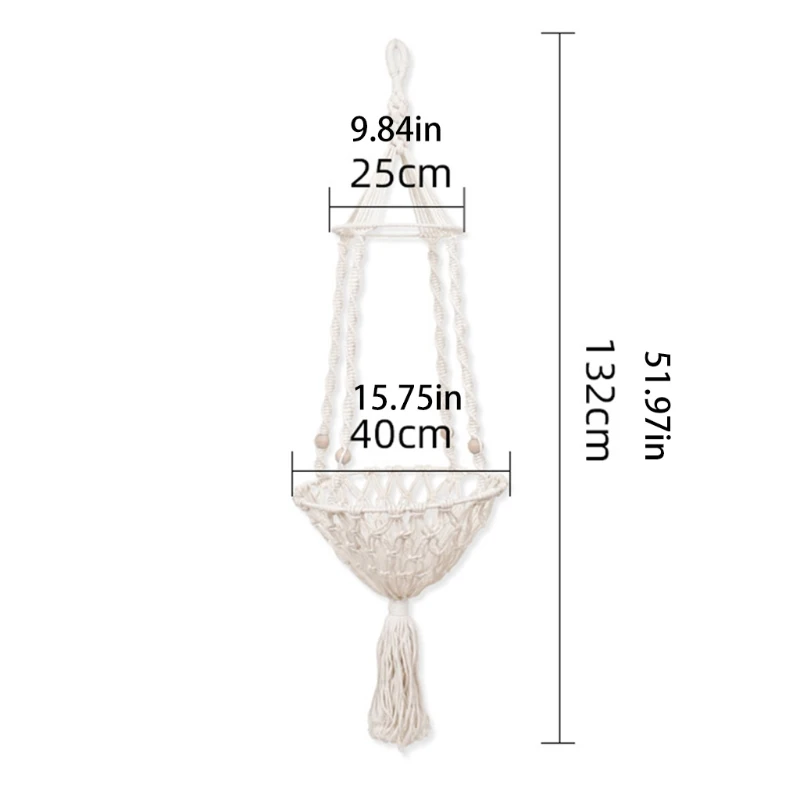 

Hanging Plant Handmade Macrame Plant Hanger Flower Pot Planter Hanger Wall Decor Courtyard Garden Hanging Planter Hanging Basket