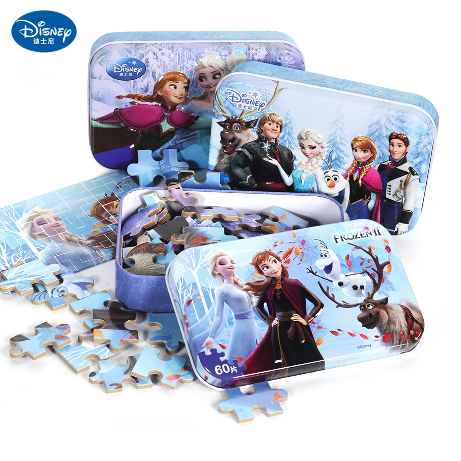 Горячая продажа Disney Frozen 2 Car 60 ломтиков маленькая игрушка головоломка детские