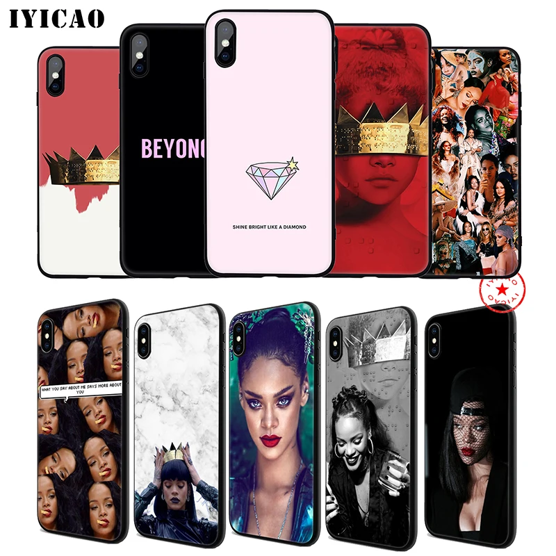 IYICAO Rihanna мягкий чехол для телефона iPhone 11 Pro XR X XS Max 6 6S 7 8 Plus 5 5S SE силиконовый TPU |