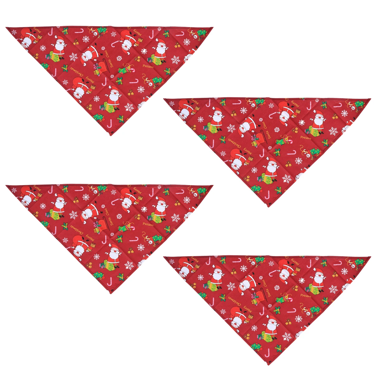 Слюнявчики для домашних животных 4 шт. бандана кошек ошейник собак и семейный