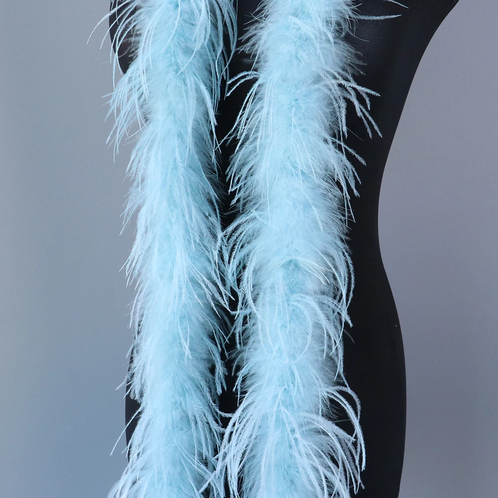 Пушистая шаль из страусиных перьев 24 цвета 2 метра | Дом и сад