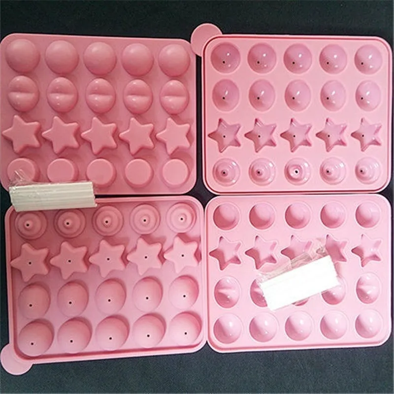 1 шт. Экологичные силиконовые торт Поп Плесень Кекс леденец плесень палочки