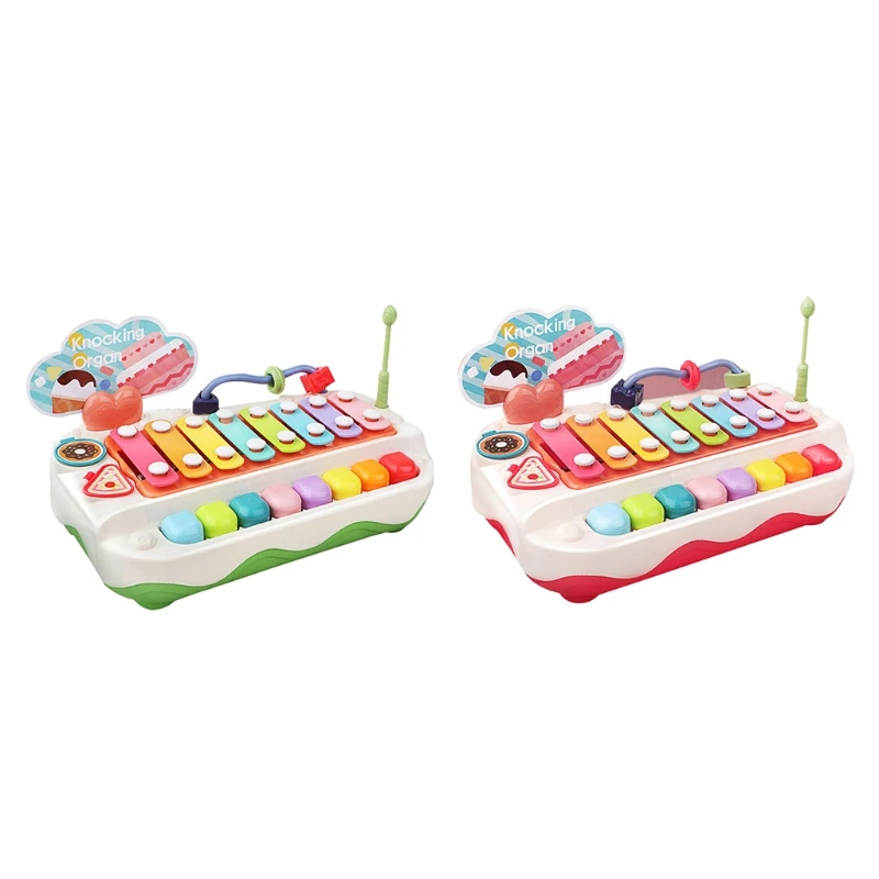 

40JC Kids Simulation Keyboard Lifelike Play Toys Multifunctional Cartoon Plastic Made Set Portable Musical Toys
