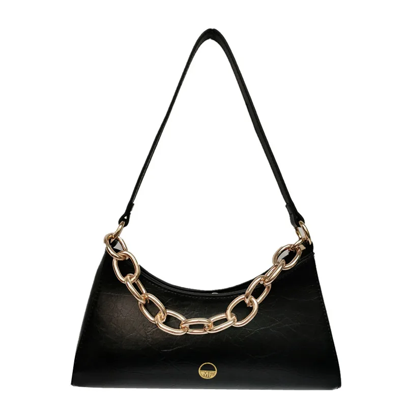 

Fashion Brand Designer Women Shoulder Bags Autumn Winter New Chain Handbags Purse Casual Solid Color Underarm Bags Party Clutch