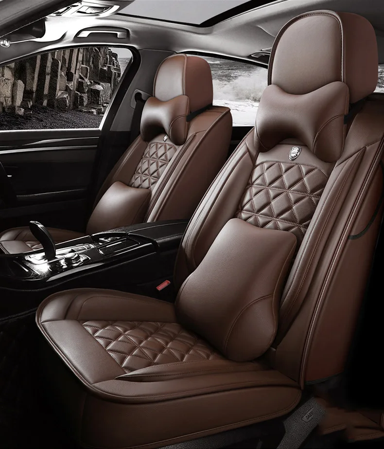 Leather Car seat cover for CHRYSLER 200 300 grand voyager Pacifica PT Cruiser Sebring Town and Country Rolls-Royce Ghost cushion