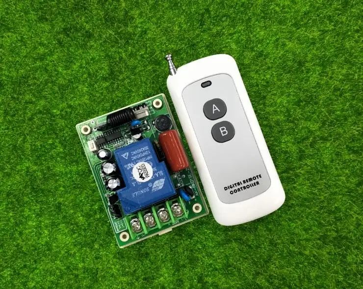 Беспроводной переключатель ДУ 220 В 30 А, реле 3000 Вт, приемник-передатчик 315/433 для дистанционного управления освещением/лампой, светодиодный водяной насос