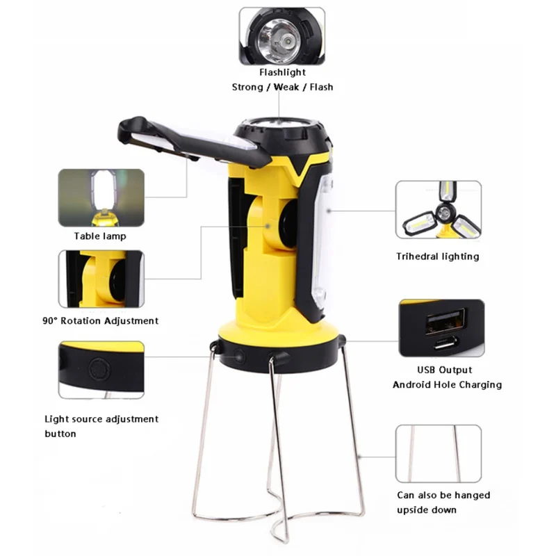 

Comfortable Work Light COB Portable Lantern Tent Lamp USB Rechargeable Led Lightweight Camping Lanterns Light For Working Hiking