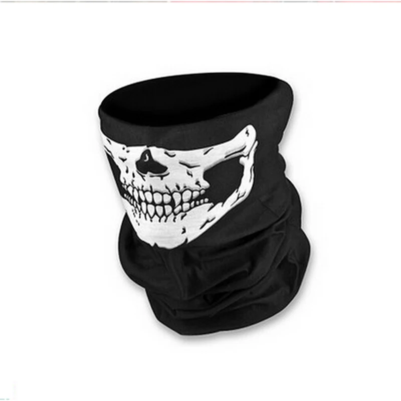 Skull Face Mask Outdoor Riding Bicycle Ski Half Ghost Scarf Multi Use Neck Warme | Дом и сад