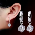 Женские серьги-кубики из серебра 925 пробы