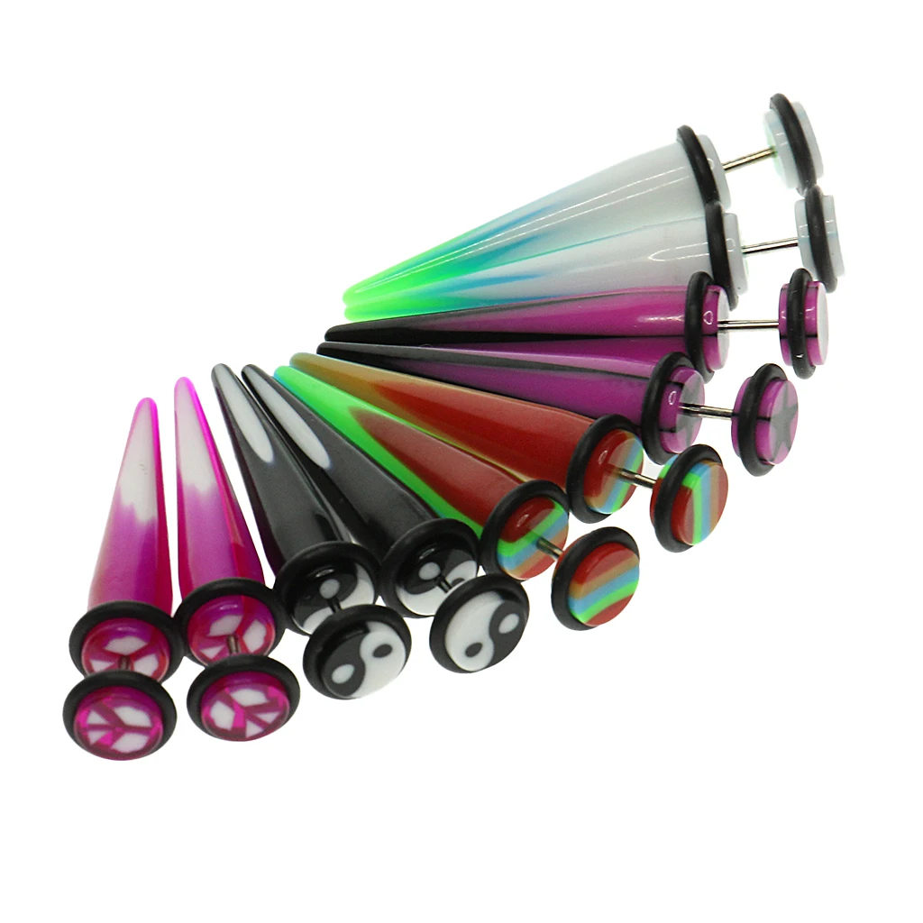 Винтовой конус с уплотнительным кольцом для пирсинга 0 Калибр внешний вид