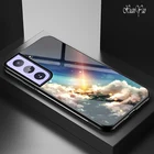 Чехол S21 + XUANYAO, Жесткий Чехол для Samsung Galaxy S21 Ultra, силиконовый мягкий чехол с рамкой для Samsung Galaxy S21 Plus, стеклянный чехол