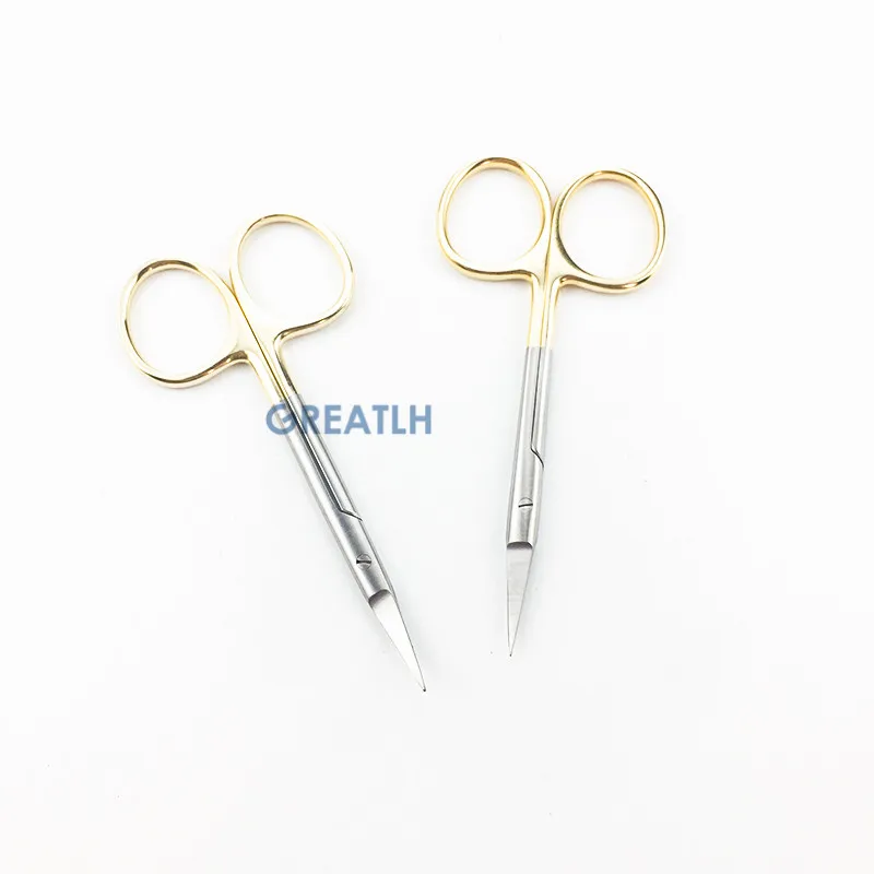 Офтальмологический диагностический прибор ветеринарные ножницы золотые ручки 9