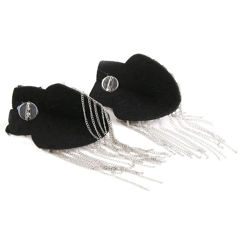 1 пара панк юбка серебряное ожерелье с заклепками и кисточками значок на