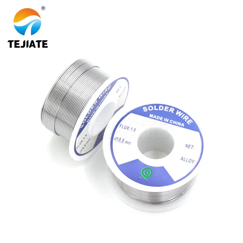 Оловянно-свинцовый припой с канифольным ядром 0 6 мм 8 2% флюс катушка для сварки line