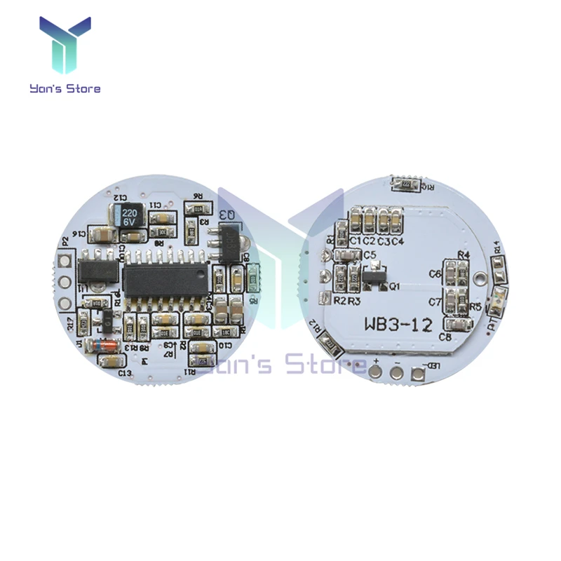Микроволновый радар 3-12 Вт сенсорный модуль Белая светодиодная лампа сферическая
