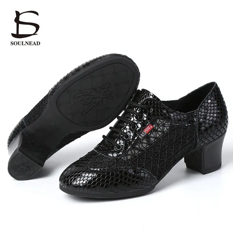 Jazz Dance Shoes For Women Latin Ballroom Female Salsa Tango Shoes White Mesh Soft Woman's Practice Dancing Shoes Dance Sneakers