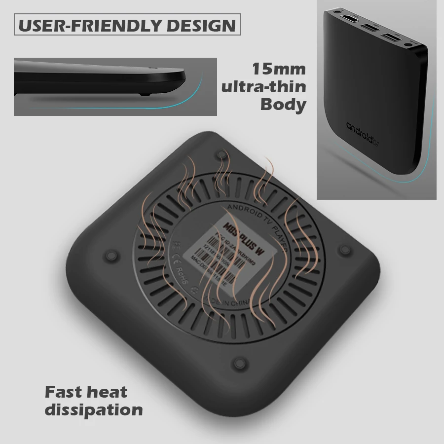 ТВ-приставка Amlogic S905W на Android 2020 четырехъядерный процессор 2 4G двойной Wi-Fi 7 1 умный