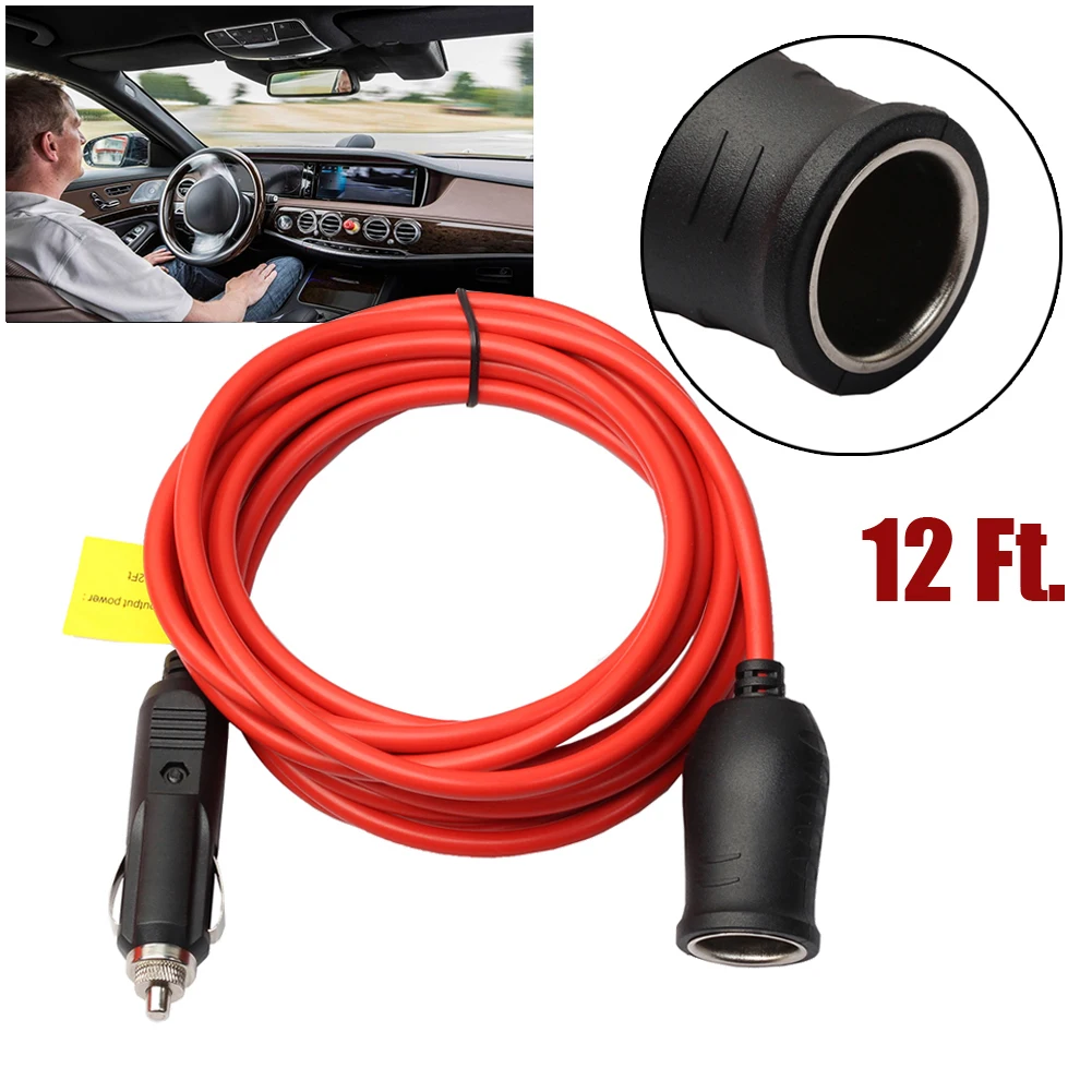 

m 1224V Car Cigarette Lighter Extension Cable With Switch Car Cigarette Lighter Plug Socket Charger Adapter Extension wondeful