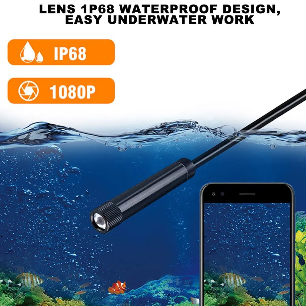 Труба телефото эндоскоп 2 млн водонепроницаемый беспроводной Wifi Hd 1080P Android для Apple