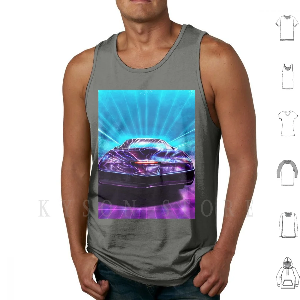 

Майка Knight Rider, жилет, 100% хлопок, телешоу, Fanart, автомобиль, Kight Rider 80s