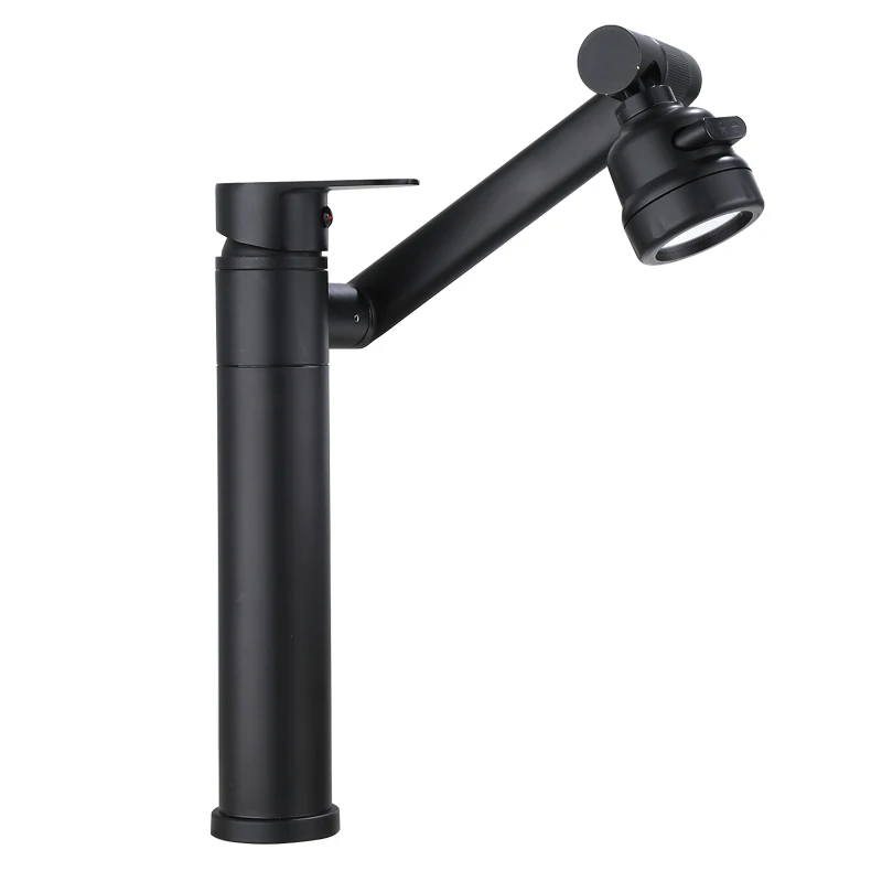 

zq Copper Washbasin Hot and Cold Faucet Wash Basin Basin Bathroom Household Black