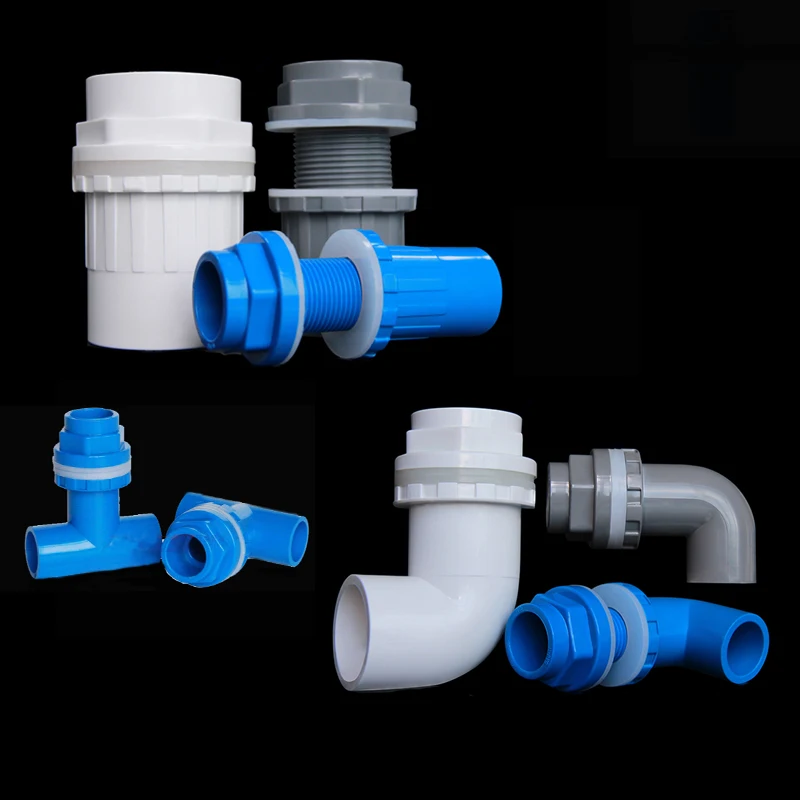 Штуцера поливинилхлоридной трубы садок для рыбы разъема 20 мм маленького размера