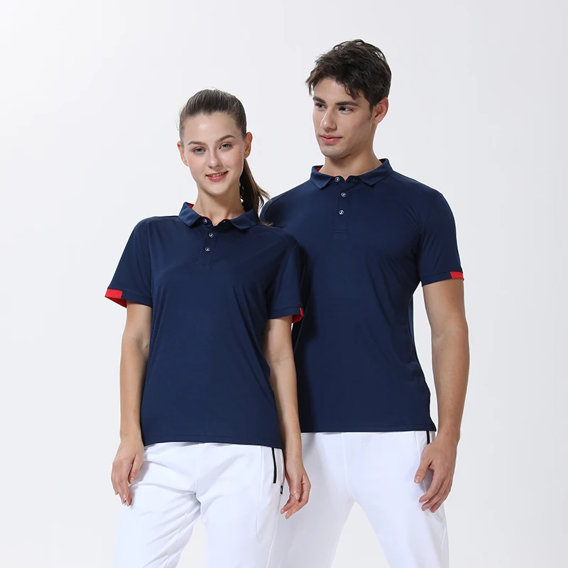 

Lightweight quick drying cloth quick drying Lapel short sleeve polo shirt for men and women